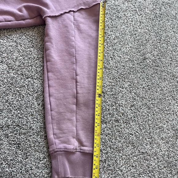 ALPHALETE WOMENS VERY TERRY HOODIE SIZE MEDIUM ROSE QUARTZ WASHED LOOK - Picture 8 of 12